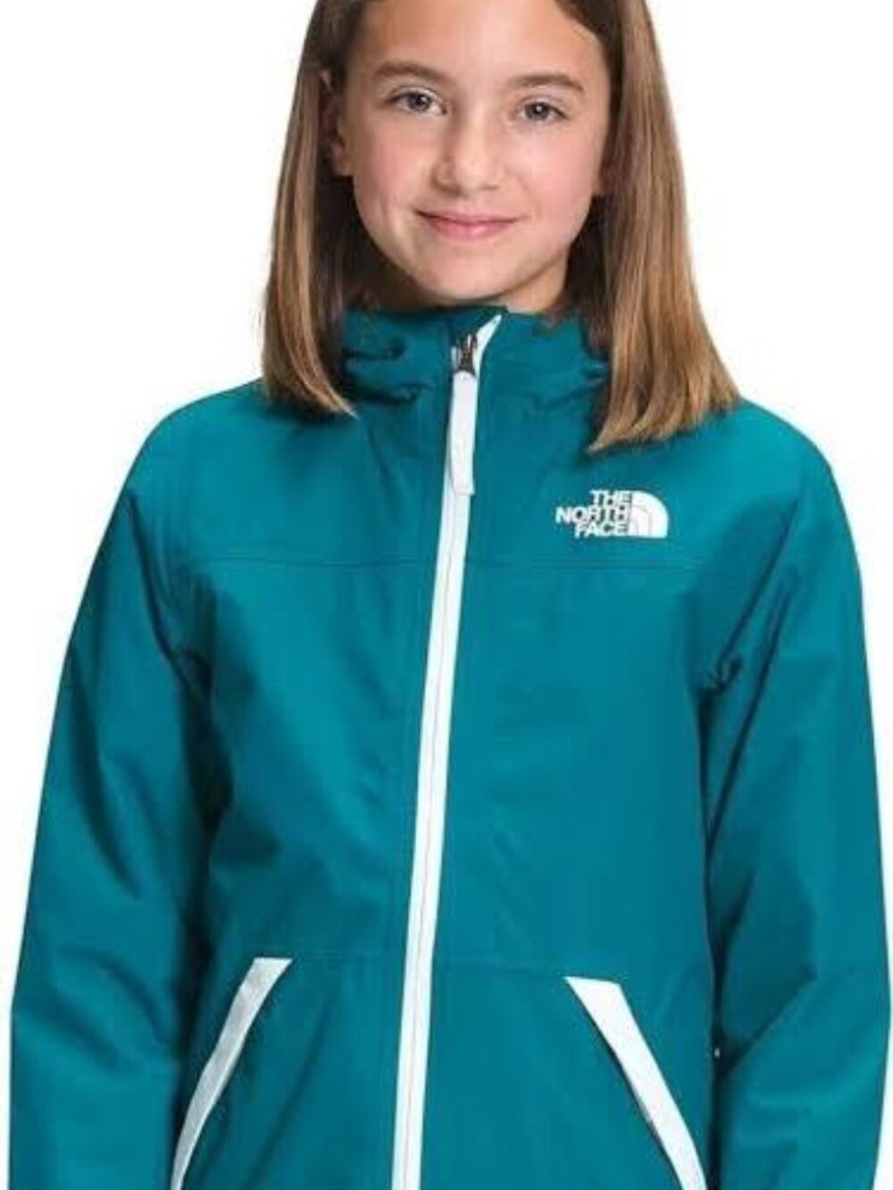 The North Face Girls Large 14/16 Warm Storm Rain Jacket, EUC